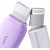 3in1 Joyroom Colorful USB to USB-C/Lightning/Micro USB cable 3.5A, 1m (purple)