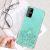 Fusion Glue Glitter Back Case Silikona Aizsargapvalks Priekš Apple iPhone 11 Zaļš