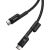 Fast Charging Cable USB-C to USB-C Baseus Fish-Eye 100W, 1m (black)