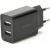 Energenie 2-port Universal USB Charger Black