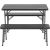 Coleman Camping Table Pack-Away Table for 4 2199746 (black, 102 x 61cm, 70cm high)