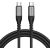 USB-C to USB-C Fast charging cable Lention CB-CCT 60W, 5A/20V, 480Mbps, 2m (black)