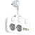 Power strip with 2 AC sockets, 3x USB, USB-C, LDNIO SE2435, 2500W (white)