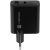 NATEC RIBERA GAN CHARGER 1x USB-A + 1x USB-C 65W BLACK