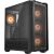 COUGAR | MX600 Black | PC Case | Mid Tower / Mesh Front Panel / 3 x 140mm + 1 x 120mm Fans / Transparent Left Panel