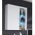 Cama Meble Cama hanging display cabinet SAMBA white/white gloss