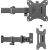 Maclean MC-883 monitor mount / stand 81.3 cm (32") Clamp Black