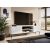 Cama Meble RTV SLIDE 200K cabinet on a black steel frame 200x40x57 cm all in gloss white