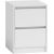 Top E Shop Topeshop K2 BIEL nightstand/bedside table 2 drawer(s) White