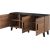 Cama Meble Cama sideboard LOTTA 150 3D wotan oak + mat black