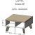 Cama Meble Cama LOTTA 60 coffee table white/sonoma oak