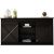 Cama Meble Chest of drawers 160x80x35 GRANERO black/black gloss