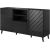 Cama Meble ABETO chest of drawers 150x42x82 gloss black/black