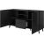 Cama Meble ABETO chest of drawers 150x42x82 gloss black/black