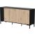 Cama Meble Cama MERCI chest of drawers 151 x 40 x 74 cm black/artisan oak