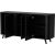 Cama Meble Cama VOLARE chest of drawers 151 x 39 x 75 cm black