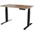 Cama Meble Desk with electric height adjustment MOON 121x67x72-120 black/tan