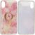 Fusion Marble Ring Back Case Silikona Aizsargapvalks Priekš Apple iPhone 11 Rozā