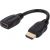 Manhattan HDMI with Ethernet Extension Cable, 4K@60Hz (Premium High Speed), Male to Female, Cable 20cm, Black, Ultra HD 4k x 2k, Fully Shielded, Gold Plated Contacts, Lifetime Warranty, Polybag