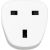 Strāvas adapteris SAVIO Travel adapter UK socket - EU plug