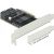 DeLOCK PCIe 5P SATA x4 LP 90498