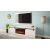 Cama Meble RTV GRANERO + fireplace cabinet 200x56.7x35 white/gloss white