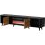 Cama Meble Cama Volare RTV cabinet 200 x 39 x 49 cm black/walnut + fireplace