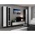 Cama Meble Cama TV Stand VIGO '180' 30/180/40 black/white gloss