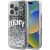 DKNY Liquid Glitter Arch Logo Защитный Чехол для Apple iPhone 16 Pro Max