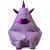 Go Gift Sako bag pouffe Unicorn with mouth purple XXL 140 x 100 cm