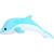 LeanToys Maskotka Pluszowy Delfin Niebeiski 50 cm