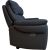 Recliner sofa BOWEN 3-seater with electric mechanism, dark grey genuine leather