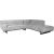 Corner sofa HASSO RC, grey