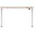 Tuckano Electric height adjustable desk ET119W-C white/oak