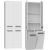 Top E Shop Topeshop NEL 2K DD BIEL bathroom storage cabinet White