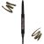 Makeup Revolution Duo Brow Definer Kredka do brwi + szczoteczka Dark Brown 1szt