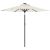 vidaXL vidaXL Parasol ogrodowy na stalowym słupku, biały, 225x225x212 cm