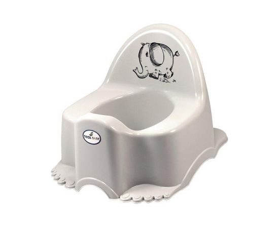 Podiņš muzikālais ECO ELEPHANT grey Tega Baby PO-057