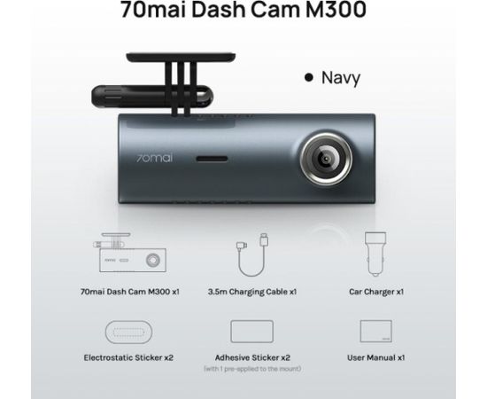 Xiaomi 70mai car DVR M300, navy