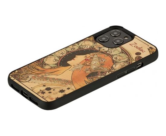 MAN&WOOD case for iPhone 12/12 Pro zodiac black