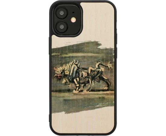 MAN&WOOD case for iPhone 12 mini white bull