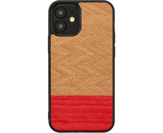 MAN&WOOD case for iPhone 12 mini herringbone azalea black