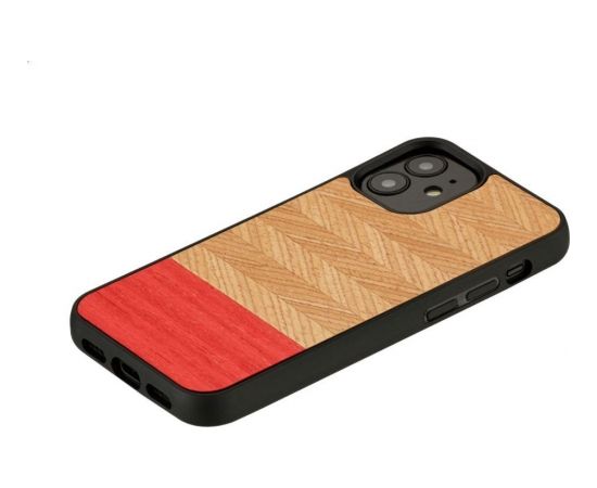 MAN&WOOD case for iPhone 12 mini herringbone azalea black