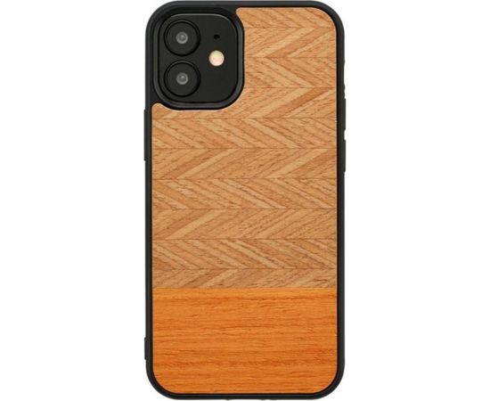 MAN&WOOD case for iPhone 12 mini herringbone arancia black