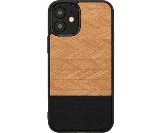 MAN&WOOD case for iPhone 12 mini herringbone nero black