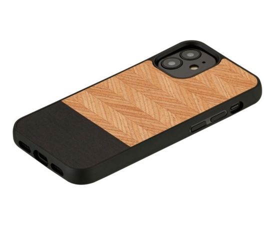 MAN&WOOD case for iPhone 12 mini herringbone nero black