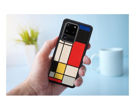 MAN&WOOD case for Galaxy S20 Ultra mondrian wood black