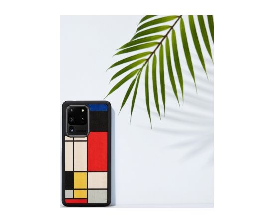 MAN&WOOD case for Galaxy S20 Ultra mondrian wood black