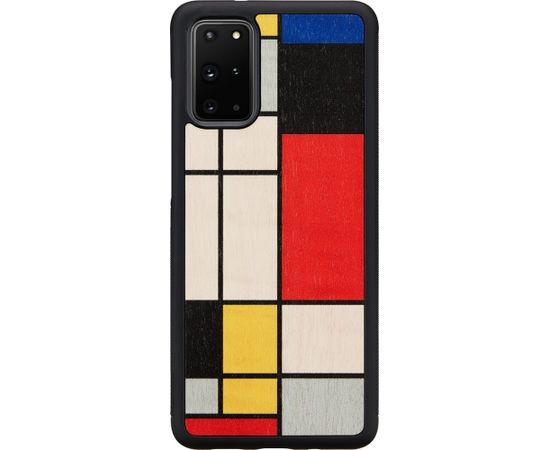 MAN&WOOD case for Galaxy S20+ mondrian wood black