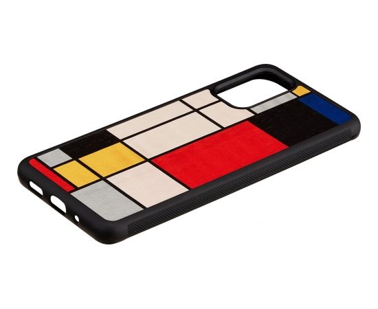 MAN&WOOD case for Galaxy S20+ mondrian wood black